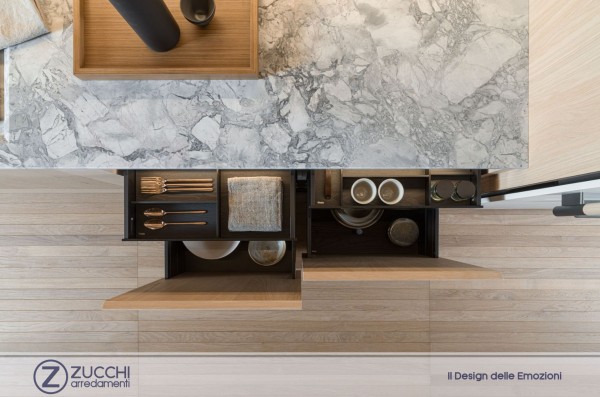 Carte d'arredo Accessori Cassetti e Pentoliere Rovere Nero Dada Engineered 01