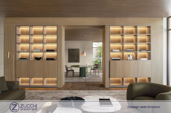 Carte d'arredo Librerie e Multimedia Bookshelves and Multimedia 505 UP System Molteni&C ZUCCHI 01
