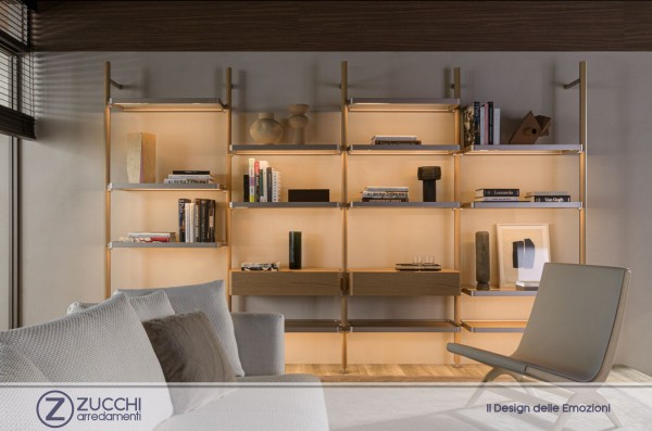 Carte d'arredo Librerie e Multimedia Bookshelves and Multimedia Hector Molteni&C ZUCCHI 01