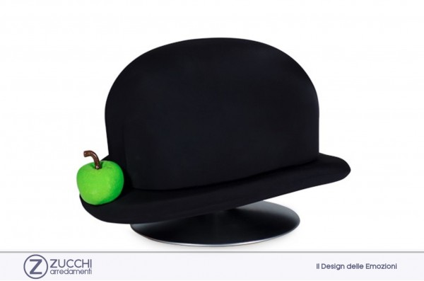 Carte d'arredo Pouff-Sgabello Magritte 01