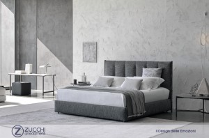 Carlo Colombo: Letto Koi Flou Zucchi Arredamenti Made in Italy 01