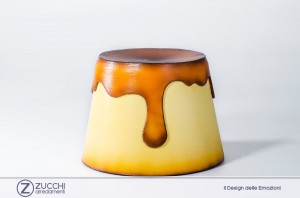 Diego Maria Gugliermetto: Pouf Big Eat Creme Gugliermetto Experience Zucchi arredamenti 01