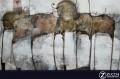 Dipinti d'autore Sikrea 100X200 Animazione di composizioni - tecnica mista