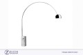 Lampada da terra Floor Lamp Arco Led Flos Base di marmo bianco di Carrara. Stelo telescopico in acciaio inossidabile satinato ZUCCHI arredamenti 01