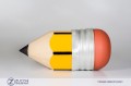 Pouff e sedute a forma di matite in poliuretano che rinterpretano e richiamano le Matite Staedtler Noris con gomma 122-HB e Bicolore con doppia punta, insieme alle matite semplici colorate MATilda